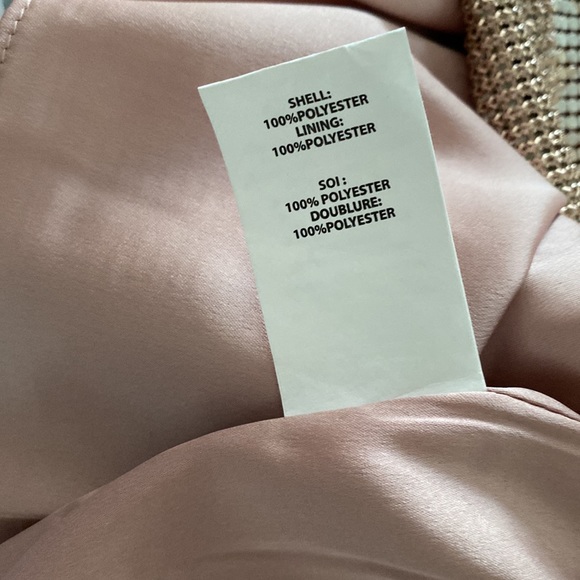 Printed Lola Chain Mini Dress In Rose Gold - Picture 8 of 11